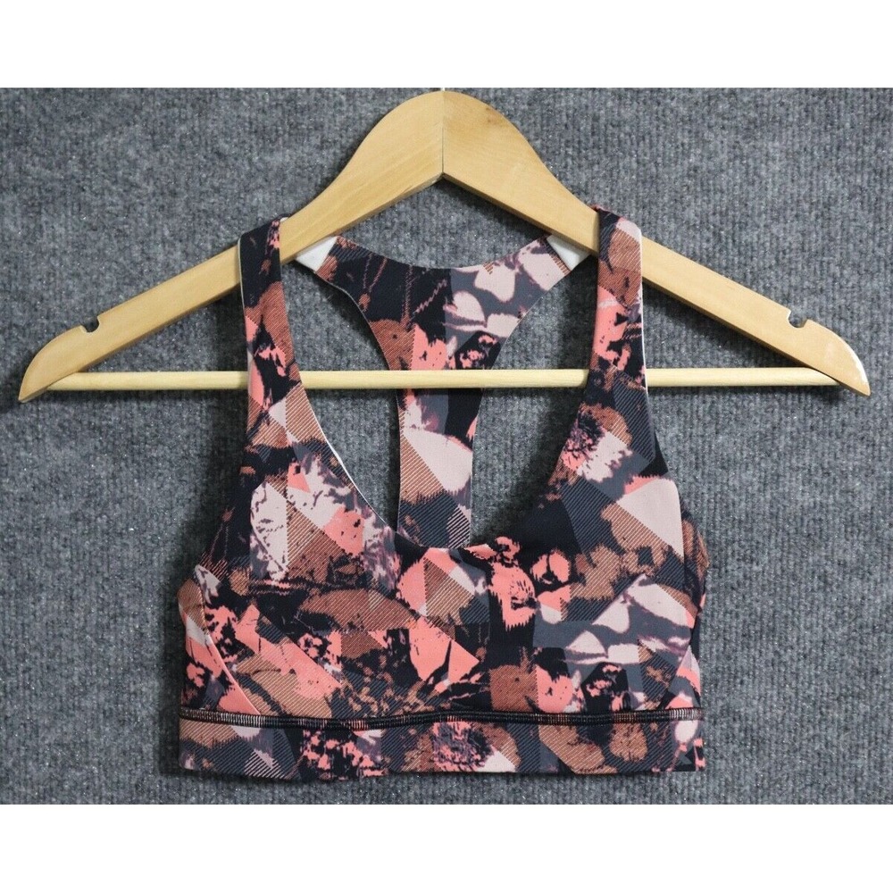 Lululemon Sports‎ Bra Women 4 Gray Break Free Athleisure Training Running Yoga